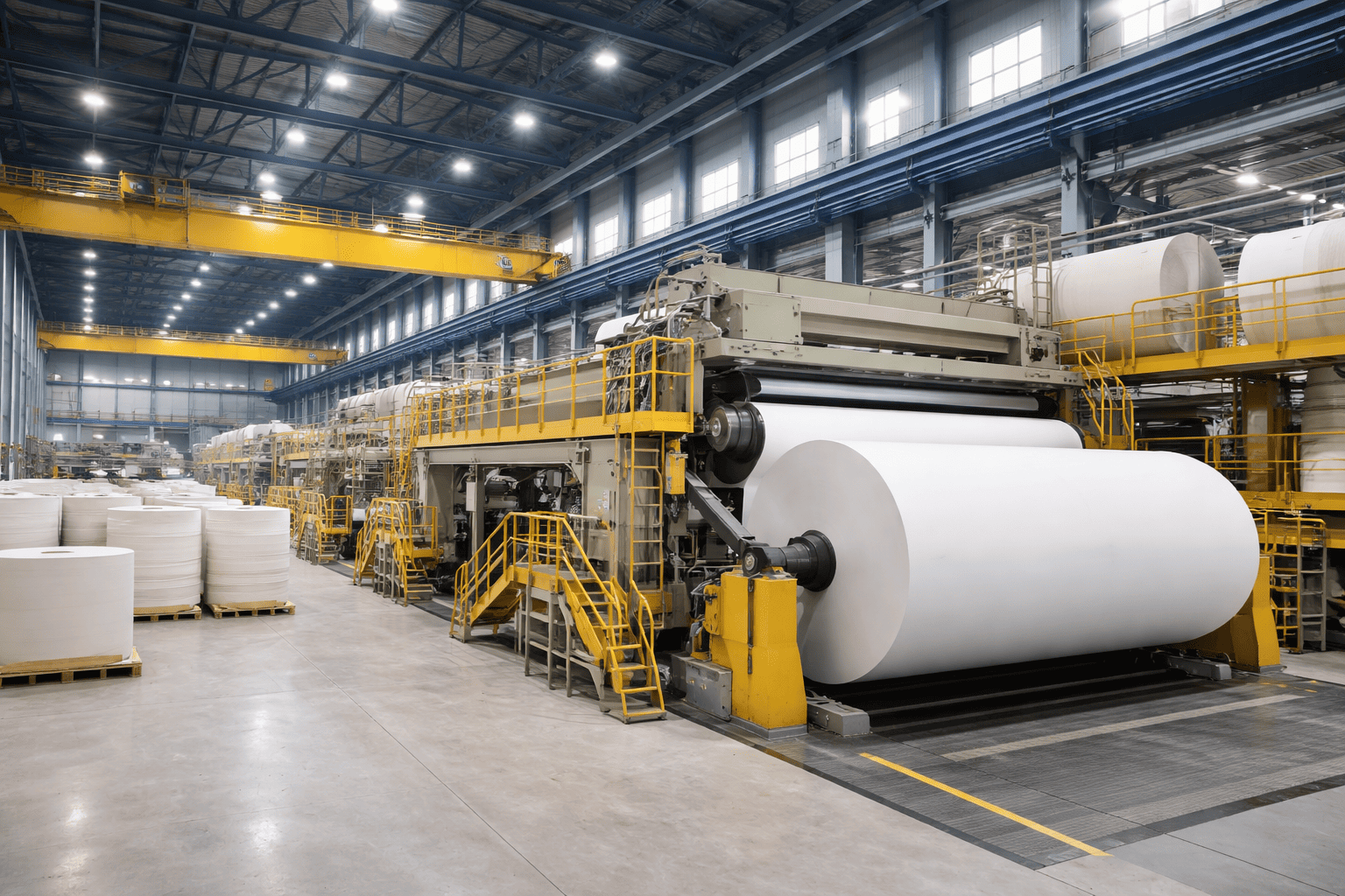 Pulp and paper factory